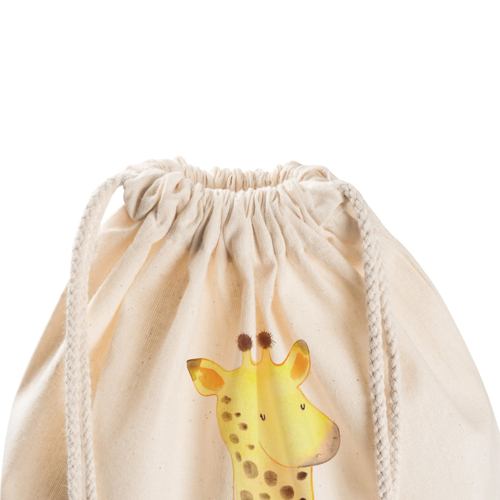 Drawstring bag giraffe Satisfied gym bag, sports bag, bag, carrier bag, hipster, jute bag, Africa, Giraffe, Adventure, Happiness