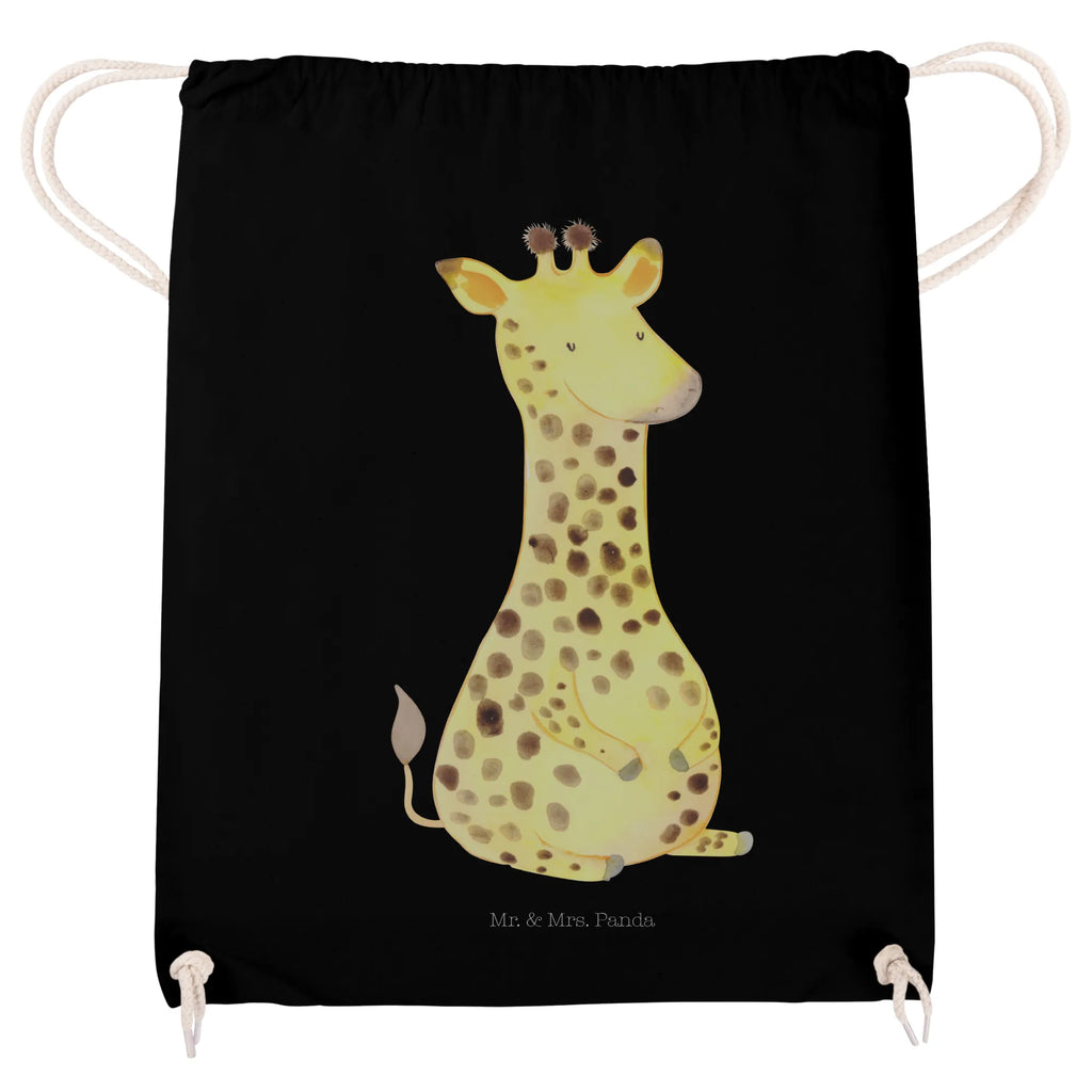 Drawstring bag giraffe Satisfied gym bag, sports bag, bag, carrier bag, hipster, jute bag, Africa, Giraffe, Adventure, Happiness