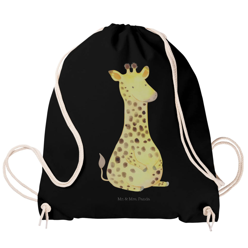 Drawstring bag giraffe Satisfied gym bag, sports bag, bag, carrier bag, hipster, jute bag, Africa, Giraffe, Adventure, Happiness