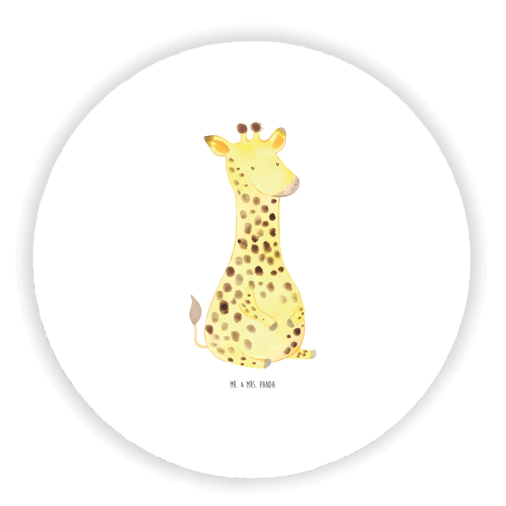 Round magnet giraffe Satisfied calendar magnet, refrigerator magnet, magnet, office magnet, magnetic board, refrigerator magnets, Africa, Happiness, Adventure, Giraffe