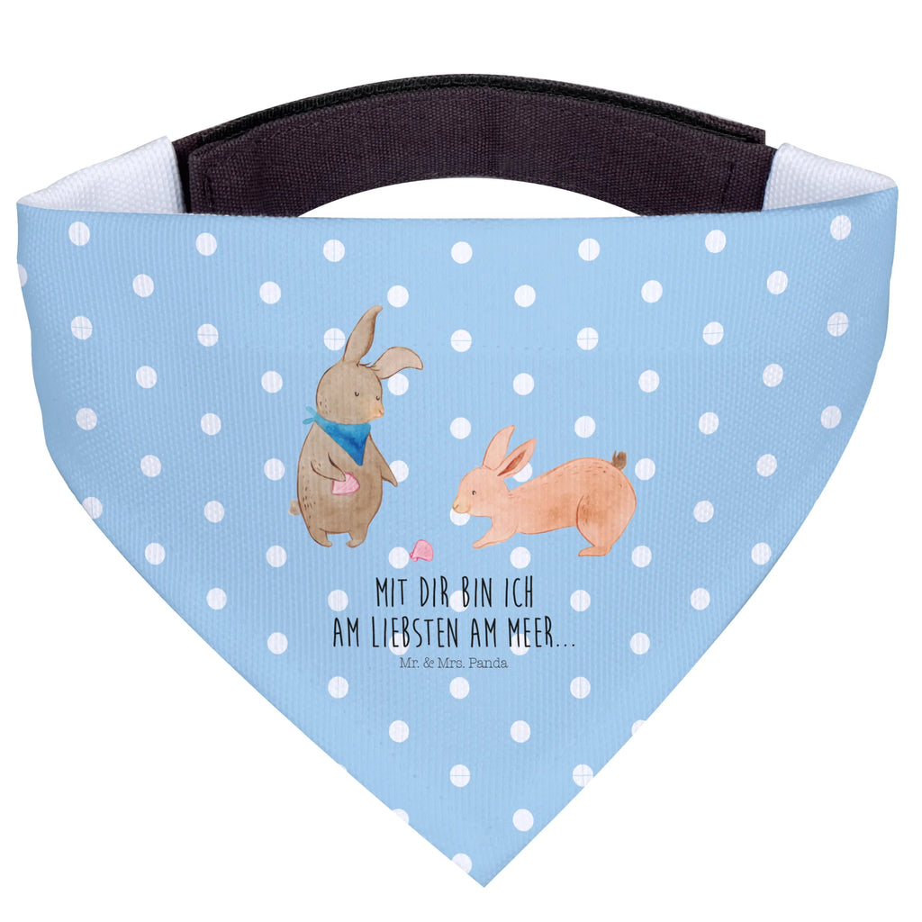 Hundehalstuch Hasen Muschel mittel, Hunde, mittelgroße Hunde, Hundehalstuch, Halstuch, Tuch, Familie, Vatertag, Muttertag, Bruder, Schwester, Mama, Papa, Oma, Opa, Meer, best friends, Freundin, Freundinnen, Muscheln sammeln, Hasen, Muscheln, beste Freundin, BFF