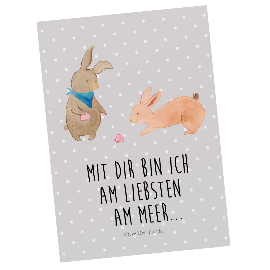 Postcard Bunnies with seashell bildkarte, Motivkarte, Postkarte, kunstkarte, Fotokarte, Ansichtskarten, einzelkarte, Kunstkarten, Ansichtskarte, spruchkarte, Grußkarte, Postkarten, Designkarte, Oma, Opa, Muttertag, Familie, Schwester, Bruder, Vatertag, Mama, Papa, Freundinnen, Hasen, Beste Freundin, Meer, Muscheln, Best Friends, BFF, Muscheln Sammeln, Freundin