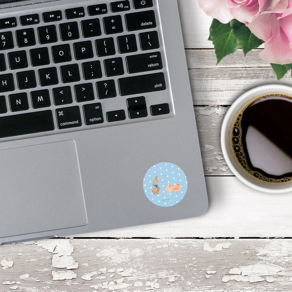 Rund Aufkleber Hasen Muschel Sticker, Etikett, Aufkleber, Muttertag, Vatertag, Mama, Papa, Oma, Opa, Familie, Schwester, Bruder, Hasen, Freundin, Best Friends, Freundinnen, Beste Freundin, Muscheln Sammeln, Meer, Muscheln, BFF