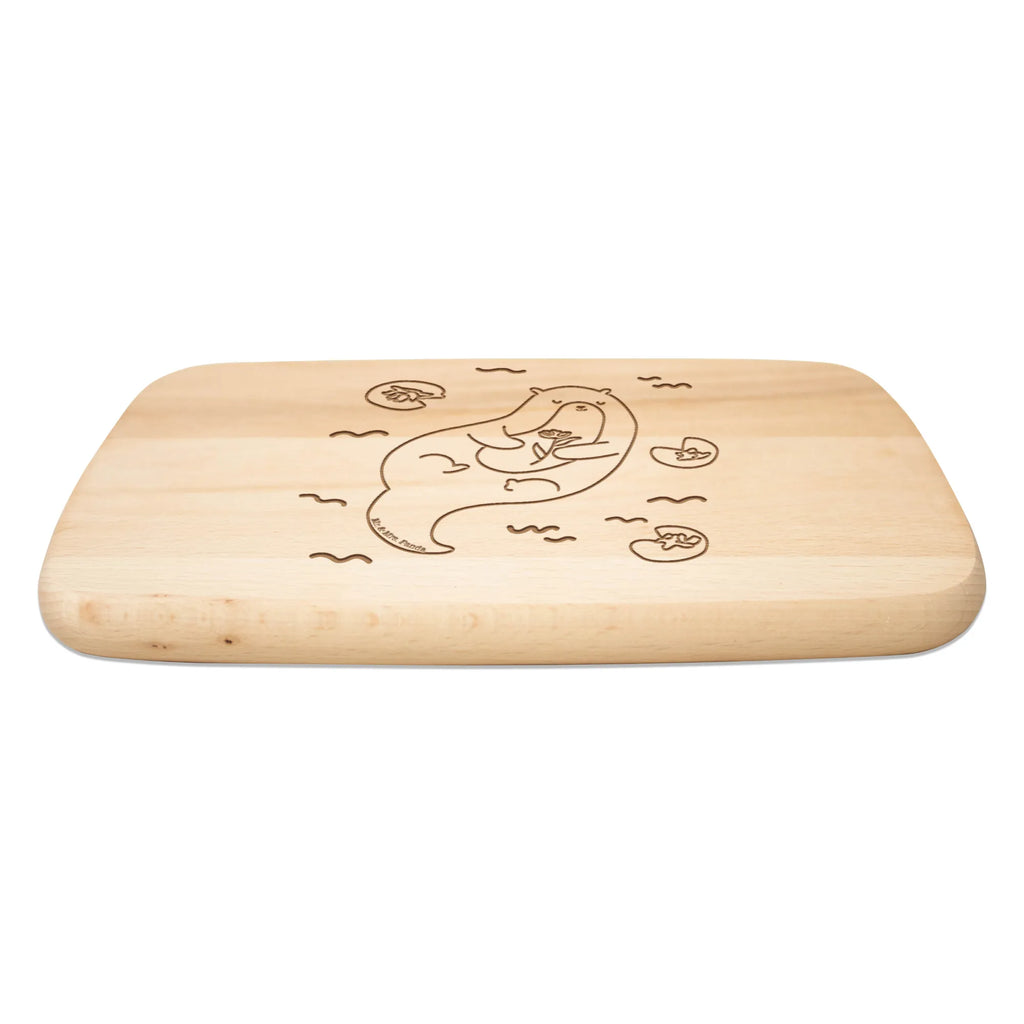 Küchenbrett Otter Seerose Schneidebrett Holz, Frühstücksbrettchen, Holzbrett, Frühstücksbrett, Schneidebrett, Küchenbrett, Otter, Fischotter, Seeotter, Otter Seeotter See Otter