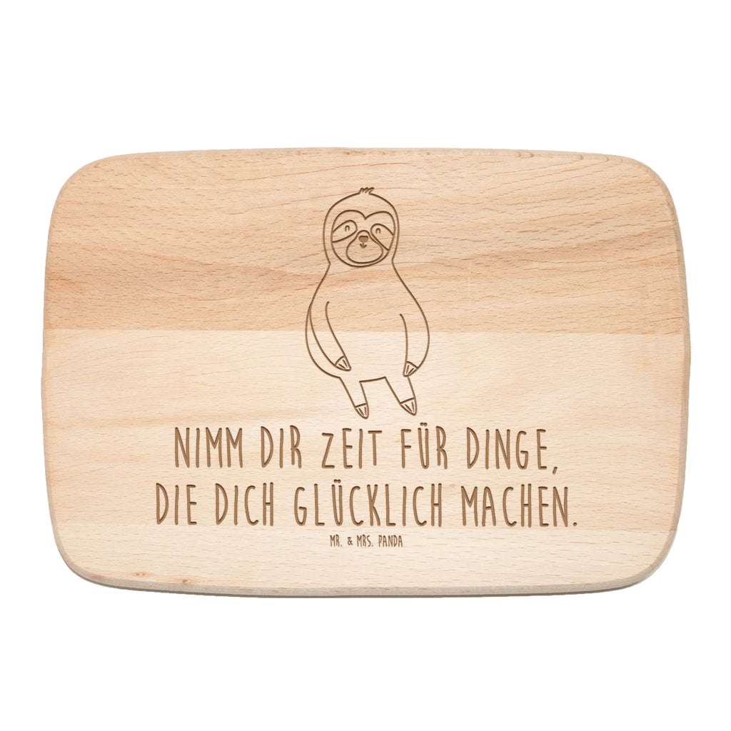 Küchenbrett Faultier Zufrieden Holzbrett, Küchenbrett, Schneidebrett, Schneidebrett Holz, Frühstücksbrett, Frühstücksbrettchen, Faultier, Faultier Geschenk, Faultier Deko, relaxen, Glück, zufrieden, glücklich, faul, Ruhe, Pause, Gelassenheit, Lieblingstier, Frieden, happy, Faultiere, Zufriedenheit