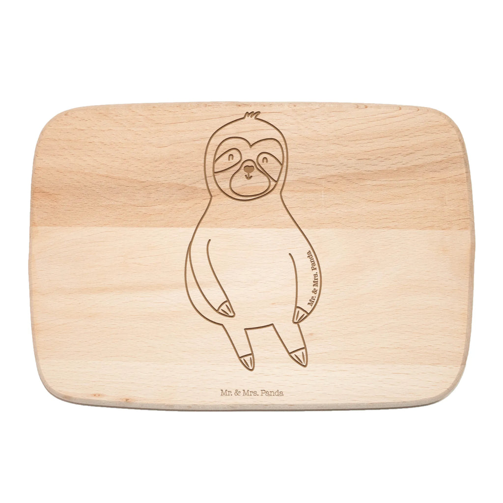 Küchenbrett Faultier Zufrieden Holzbrett, Küchenbrett, Schneidebrett, Schneidebrett Holz, Frühstücksbrett, Frühstücksbrettchen, Faultier, Faultier Geschenk, Faultier Deko, relaxen, Glück, zufrieden, glücklich, faul, Ruhe, Pause, Gelassenheit, Lieblingstier, Frieden, happy, Faultiere, Zufriedenheit