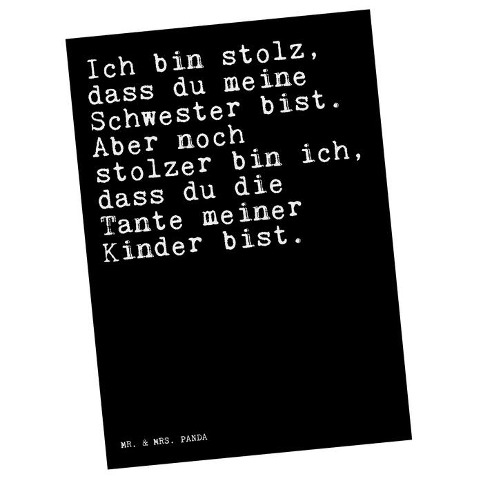 Pocztówka Ich bin stolz, dass...