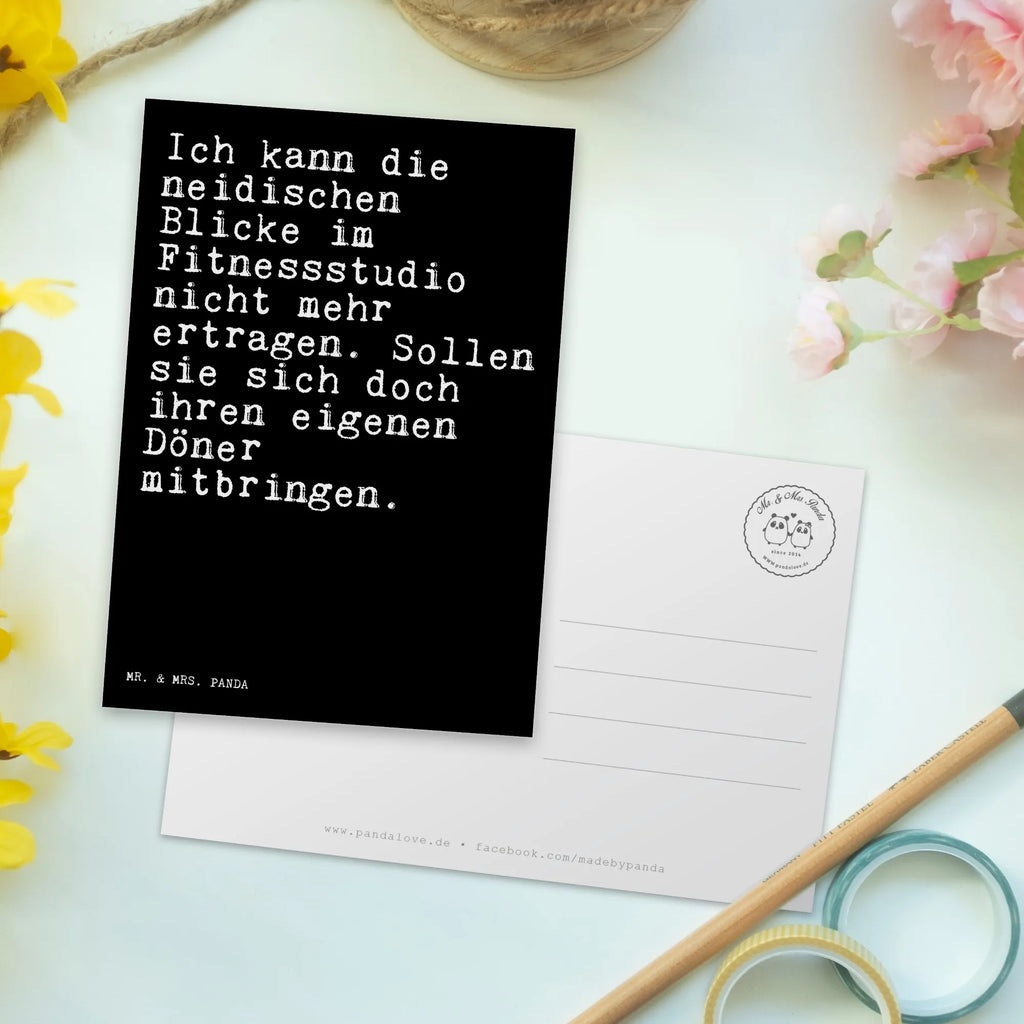 Postcard Ich kann die neidischen... postcards, card, invitation, Postcard, paper, letter, gift, invitation card, gift card, saying, sayings, funny, wisdom, quotes, Sayings Proverbs Wisdom Quotes Funny Wisdom Words
