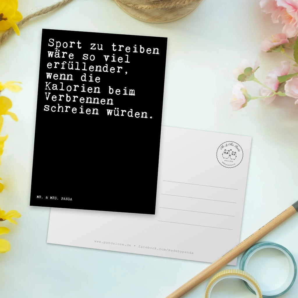 Postcard Sport zu treiben wäre... Postcard, invitation card, gift, invitation, gift card, card, paper, postcards, letter, saying, sayings, funny, wisdom, quotes, Sayings Proverbs Wisdom Quotes Funny Wisdom Words