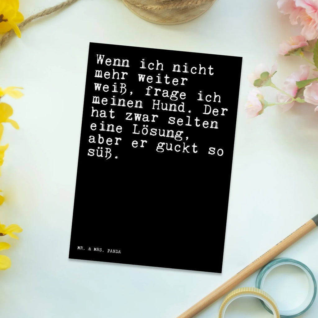 Postcard Wenn ich nicht mehr... letter, invitation card, gift, gift card, card, paper, postcards, Postcard, invitation, saying, sayings, funny, wisdom, quotes, Sayings Proverbs Wisdom Quotes Funny Wisdom Words