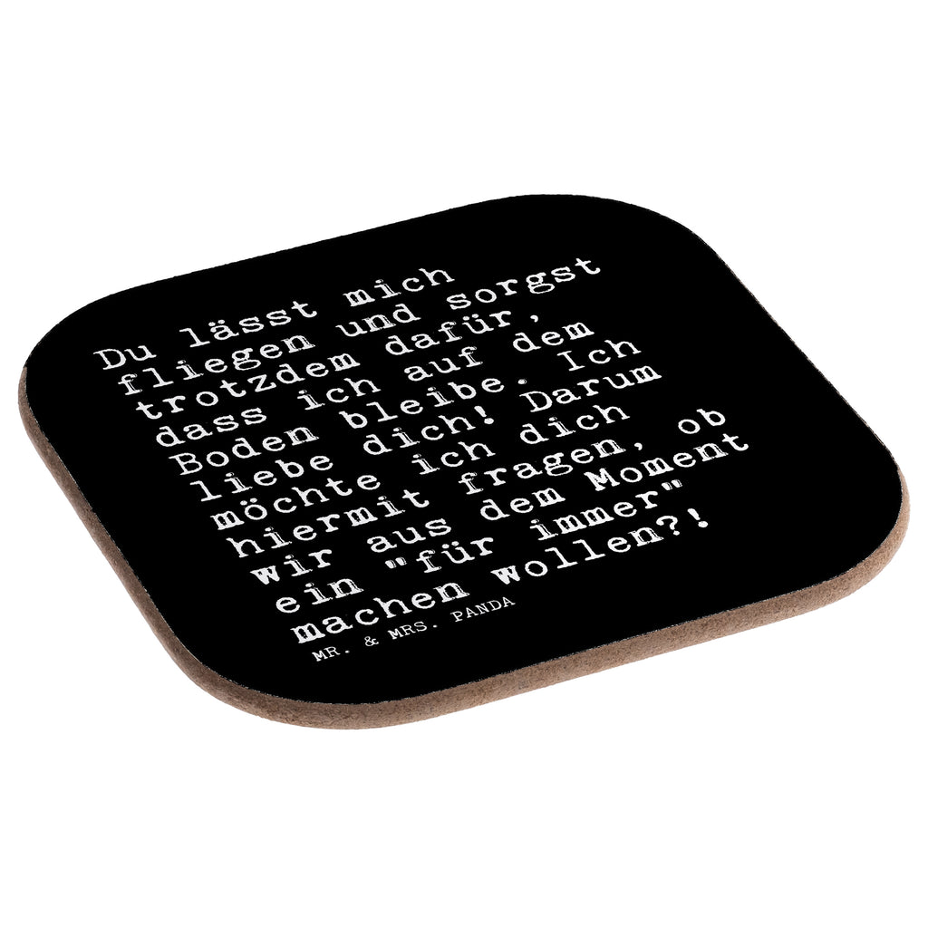 Square coaster Du lässt mich fliegen... glass coasters, Coasters, gift, gifts, breakfast, party, presents, saying, sayings, funny, wisdom, quotes, Sayings Proverbs Wisdom Quotes Funny Wisdom Words