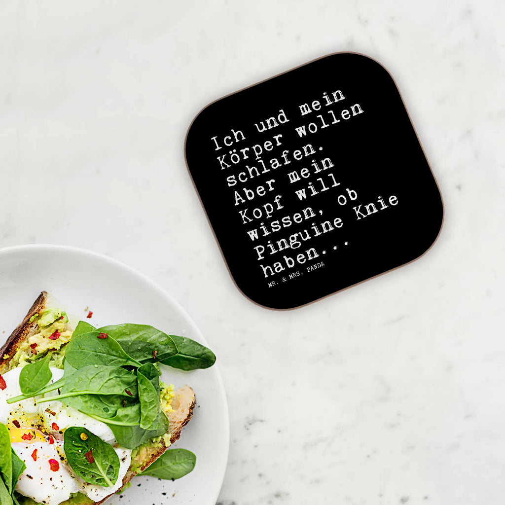 Square coaster Ich und mein Körper... gifts, gift, Coasters, glass coasters, breakfast, party, presents, saying, sayings, funny, wisdom, quotes, Sayings Proverbs Wisdom Quotes Funny Wisdom Words