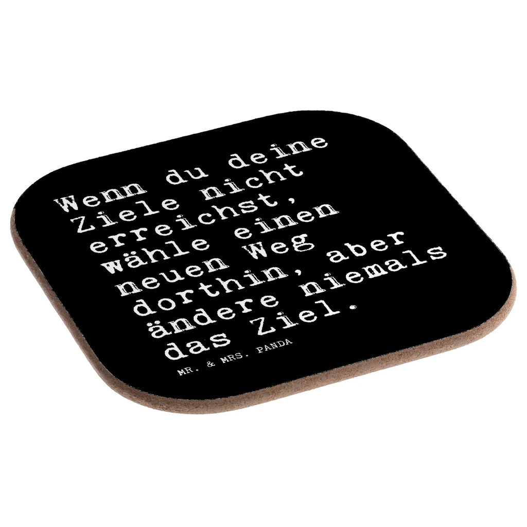 Square coaster Wenn du deine Ziele... glass coasters, Coasters, breakfast, gift, gifts, presents, party, saying, sayings, funny, wisdom, quotes, Sayings Proverbs Wisdom Quotes Funny Wisdom Words