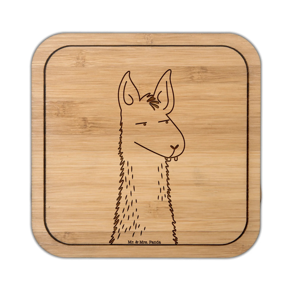 Square coaster llama head Annoyed square, coasters, gifts, set, presents, glass, glass coasters, glasses, giveaways, breakfast, gift, wood, party, Llama, llama, alpaca, trendy animal, partner, boss, lamas, office life, being annoyed, being right, office, apprentice, best friend, lama, girlfriend