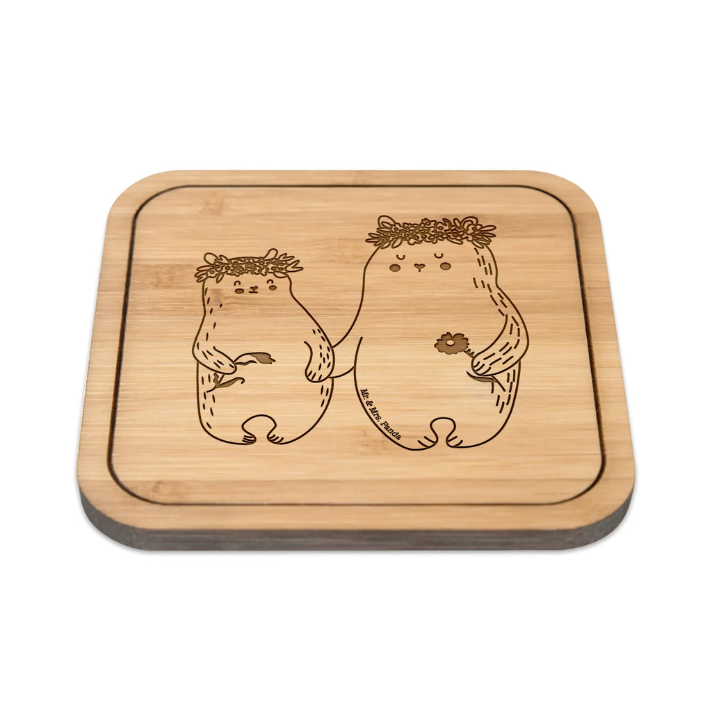 Square coaster Bears with flower crown giveaways, presents, square, glass coasters, gift, set, coasters, glasses, breakfast, glass, wood, party, gifts, Family, Father's Day, Mother's Day, brother, sister, Mom, Dad, child, daughters, favorite person, mommy, best mommy, Bear, children, role model, daughter, world best mommy, bears, family, mom, favorite mommy, gift mommy. mother's day