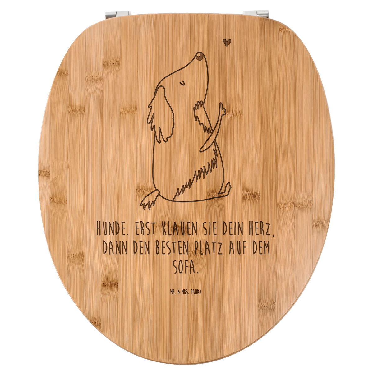 Toilet seat Dog Love furniture, wood, toilet seat, seat, nature, toilet, bamboo, gift, bath, toilet lid, engraving, toilet cover, bathroom, dog, mutt, hound, woof, dog mama, dog breed, love dogs, love for dogs, dog decorative items, bag with dog print, funny gifts for dog owners, what do you give a dog lover, Christmas gifts for dogs, gifts for dogs, dog sayings, dog love, dog happiness, Dog, mistress, dog owner, love