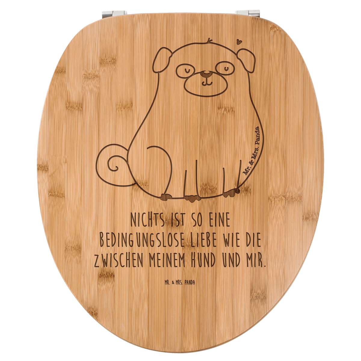 Toilet seat Pug toilet seat, bath, seat, toilet, toilet lid, engraving, bathroom, gift, bamboo, wood, toilet cover, nature, furniture, dog, mutt, hound, woof, dog mama, dog breed, love dogs, love for dogs, dog decorative items, bag with dog print, funny gifts for dog owners, what do you give a dog lover, Christmas gifts for dogs, gifts for dogs, dog sayings, Pug, dog love, love