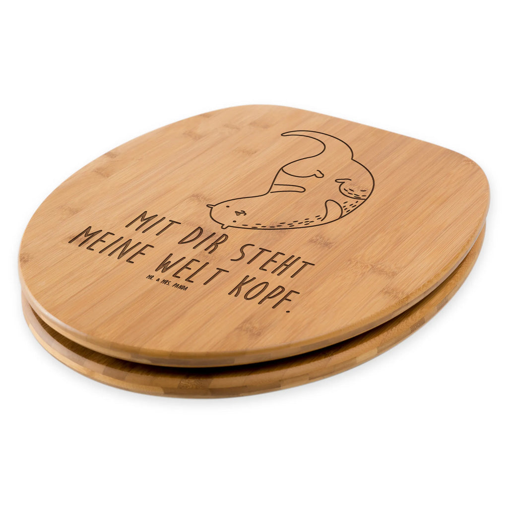 Toilet seat otter upside down bath, wood, engraving, gift, toilet lid, bathroom, toilet seat, bamboo, toilet cover, seat, toilet, nature, furniture, otter, marten, sea otter, European otter, water mammal, aquatic animal, baby otter, predator, water, otter gifts, animal lover, gift ideas for animal lovers, animal, mammal, water animal, gifts for people in love, Otter Sea Otter Lake Otter