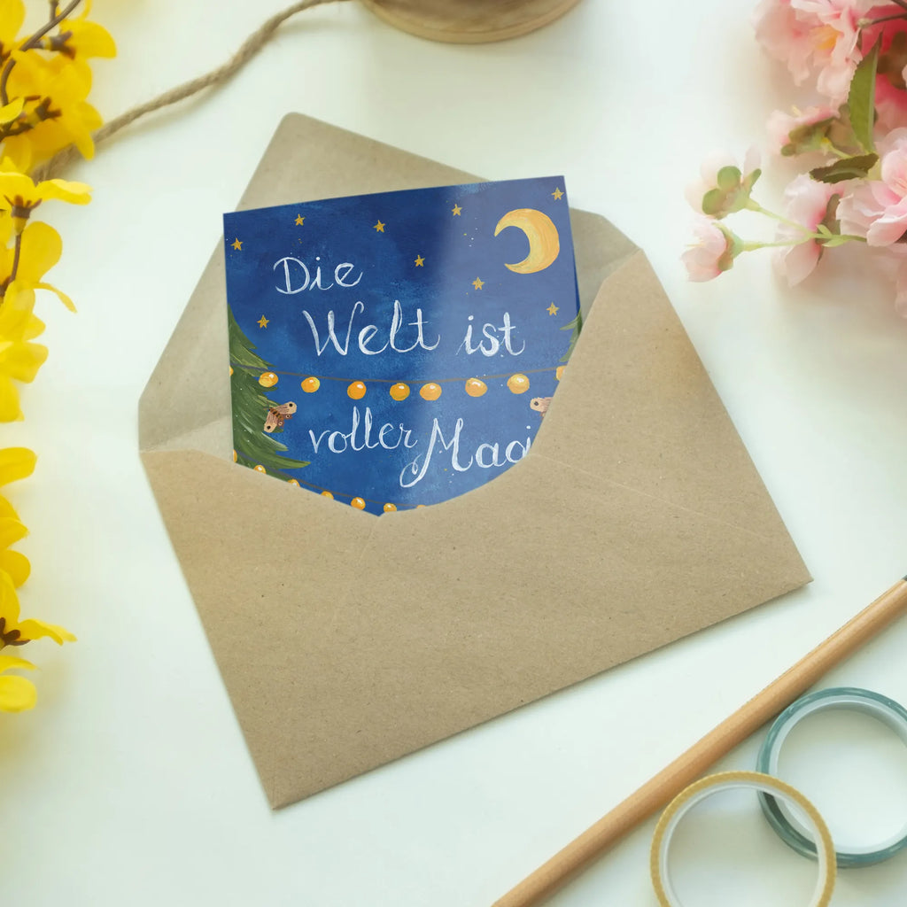 Greetings card The world is full of magic folding card, greeting card, birthday card, invitation card, wedding card, Nature, joy of life, love