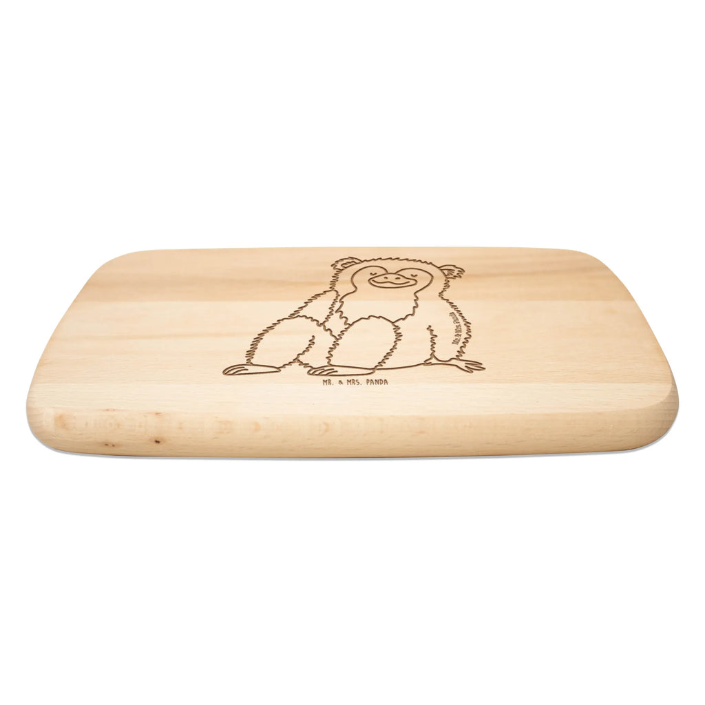 Frühstücksbrett Affe Frühstücksbrett, Schneidebrett, Holzbrett, Frühstücksbrettchen, Küchenbrett, Schneidebrett Holz, Afrika, Wildtiere, Liebe, Äffchen, Respekt, Affe, Selbstliebe, Selfcare, Affen, Selbstbewusstsein, Selbstachtung, Motivation