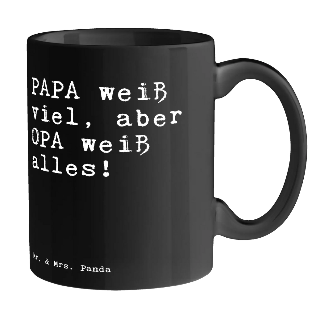 Tasse Sprüche und Zitate PAPA weiß viel, aber OPA weiß alles! Tasse, Geschenktasse, Kaffeetasse, Bürotasse, Porzellantasse, Tasse mit Zitaten, Teetasse, Keramiktasse, Tasse mit Motiven, Spruch, Sprüche, lustige Sprüche, Weisheiten, Zitate, Spruch Geschenke, Spruch Sprüche Weisheiten Zitate Lustig Weisheit Worte