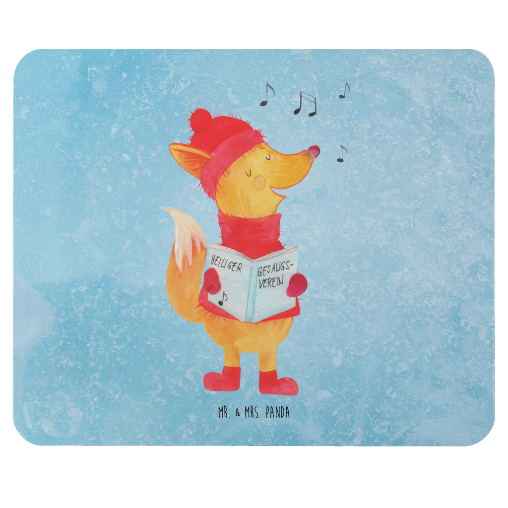 Podkładka pod mysz lis Śpiewak Zima, Boże Narodzenie, dekoracje świąteczne, Mikołaj, Adwent, Wigilia, zimowy motyw