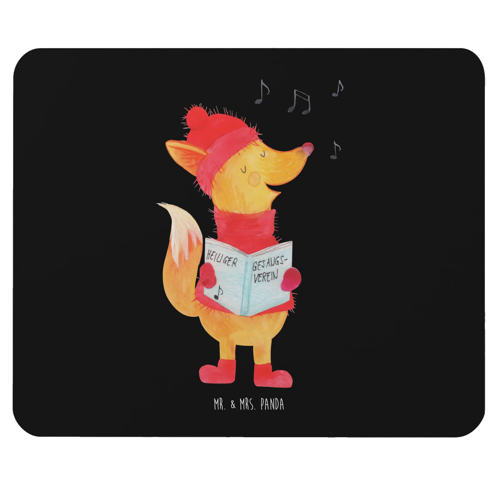 Podkładka pod mysz lis Śpiewak Zima, Boże Narodzenie, dekoracje świąteczne, Mikołaj, Adwent, Wigilia, zimowy motyw