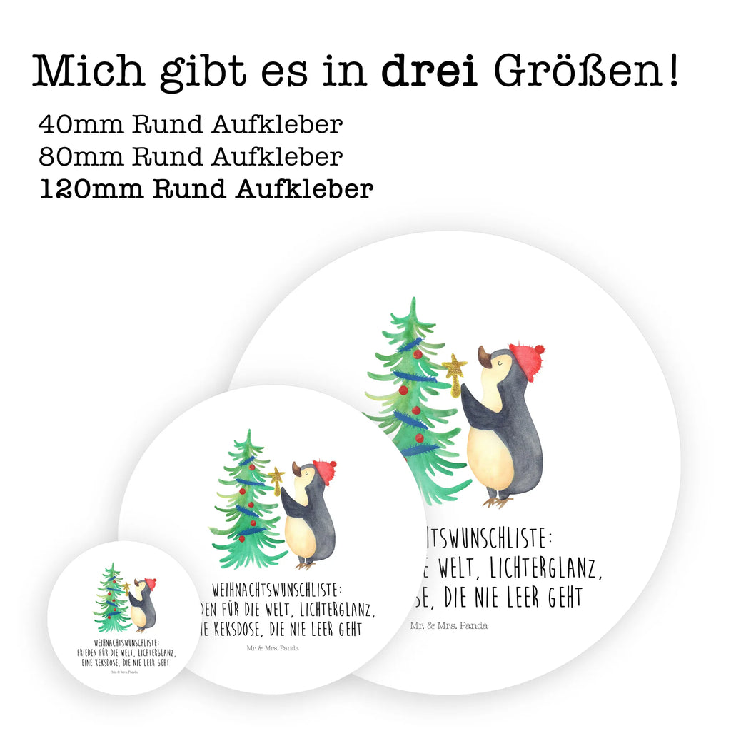 Rund Aufkleber Pinguin Weihnachtsbaum Aufkleber, Kinder, Etikett, Sticker, rund, Winter, Weihnachten, Weihnachtsdeko, Nikolaus, Advent, Heiligabend, Wintermotiv, Pinguin