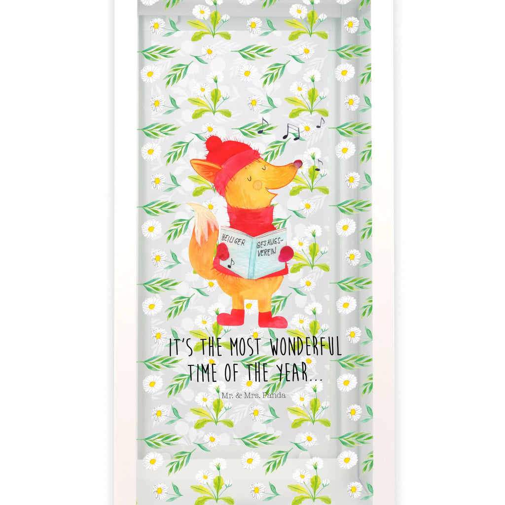 Decorative lantern Fox Singer Winter, Christmas, Christmas time, snow