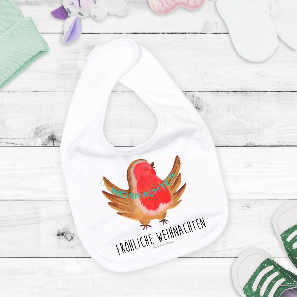 Organiczne śliniaczki rudzik Boże Narodzenie Zima, Boże Narodzenie, dekoracje świąteczne, Mikołaj, Adwent, Wigilia, zimowy motyw