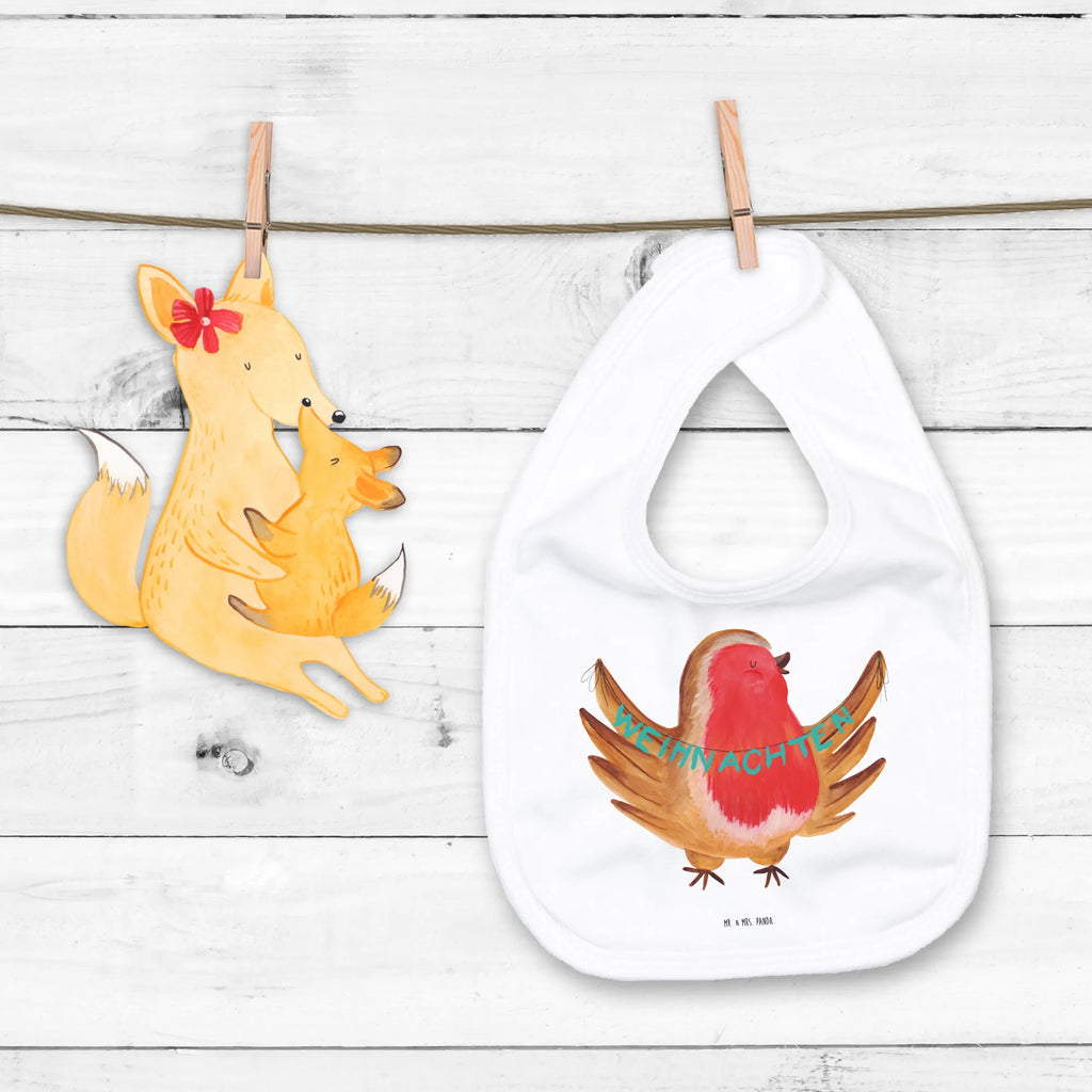 Organiczne śliniaczki rudzik Boże Narodzenie Zima, Boże Narodzenie, dekoracje świąteczne, Mikołaj, Adwent, Wigilia, zimowy motyw