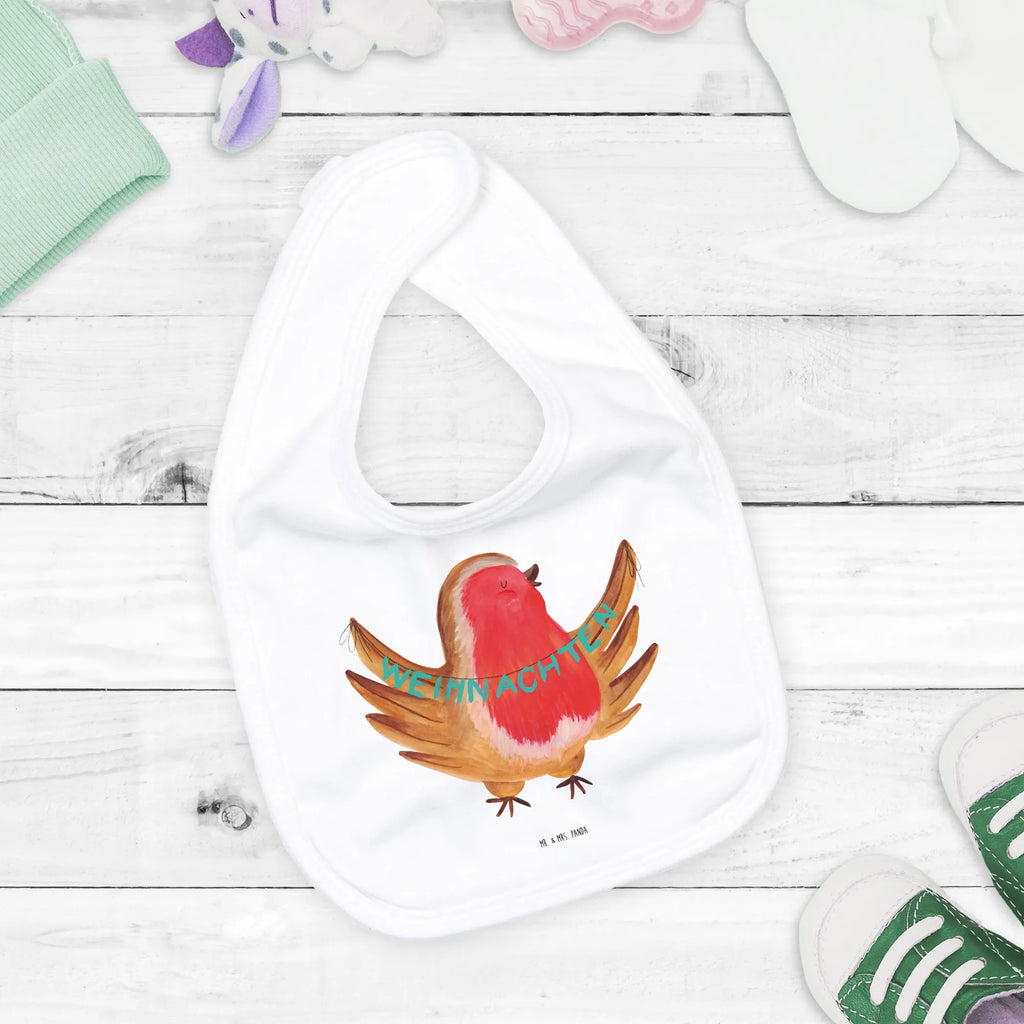 Organiczne śliniaczki rudzik Boże Narodzenie Zima, Boże Narodzenie, dekoracje świąteczne, Mikołaj, Adwent, Wigilia, zimowy motyw