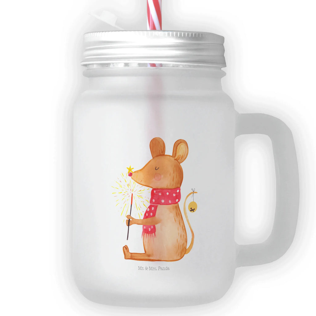 Mason jar drinking glass Mouse Christmas glass, drinking glass, summer glass, preserving glass, cocktail glass, Mason Jar, handle glass, Winter, Christmas, Christmas time, snow, christmas, christmas greeting, mouse, christmas miracle, merry christmas, christmas motive