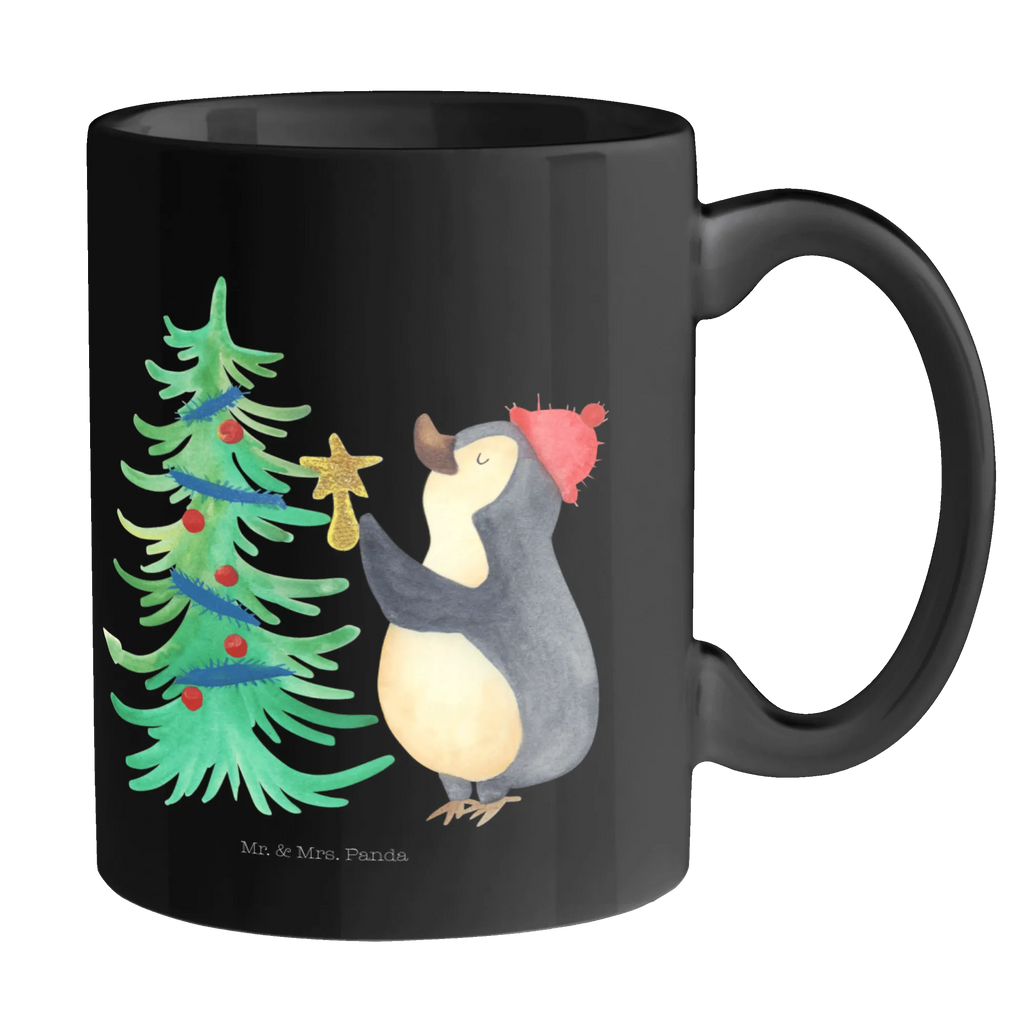 Tasse Pinguin Weihnachtsbaum Kaffeetasse, Geschenktasse, Bürotasse, Tasse, Teetasse, Tasse mit Motiven, Porzellantasse, Tasse mit Zitaten, Keramiktasse, Winter, Weihnachten, Weihnachtsdeko, Nikolaus, Advent, Heiligabend, Wintermotiv, Pinguin