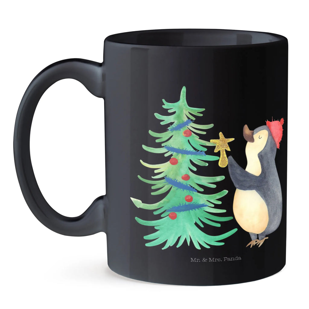 Tasse Pinguin Weihnachtsbaum Kaffeetasse, Geschenktasse, Bürotasse, Tasse, Teetasse, Tasse mit Motiven, Porzellantasse, Tasse mit Zitaten, Keramiktasse, Winter, Weihnachten, Weihnachtsdeko, Nikolaus, Advent, Heiligabend, Wintermotiv, Pinguin