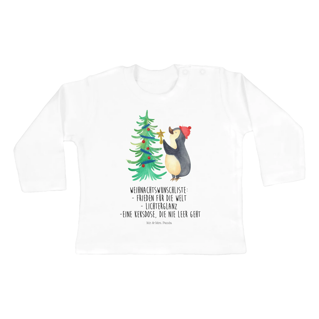 Longsleeve dla niemowląt 12-18 miesięcy Pingwin choinka Kleidung, Langarm, Bio, Baby Shower, Heiligabend, Winter, Advent, Weihnachten, Nikolaus, Weihnachtsdeko, Wintermotiv, Pinguin