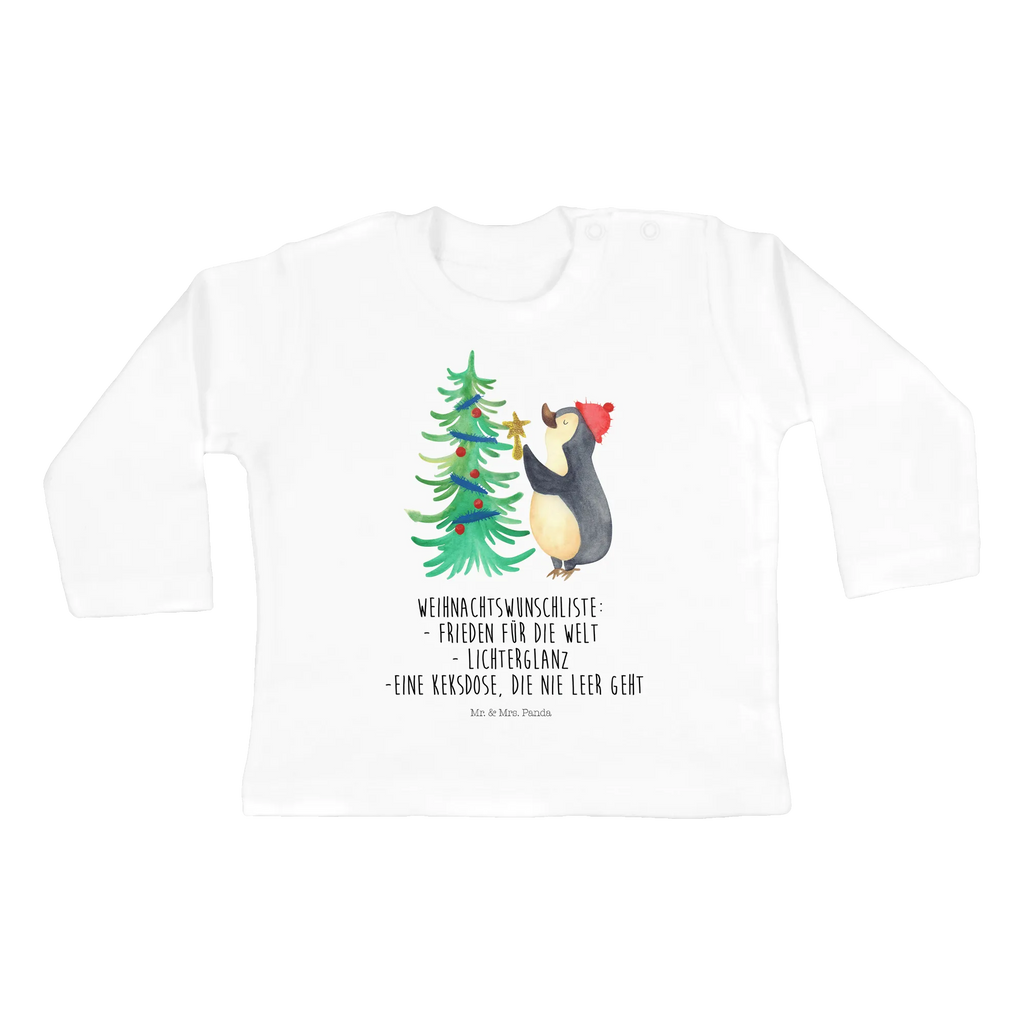 Longsleeve dla niemowląt 12-18 miesięcy Pingwin choinka Kleidung, Langarm, Bio, Baby Shower, Heiligabend, Winter, Advent, Weihnachten, Nikolaus, Weihnachtsdeko, Wintermotiv, Pinguin