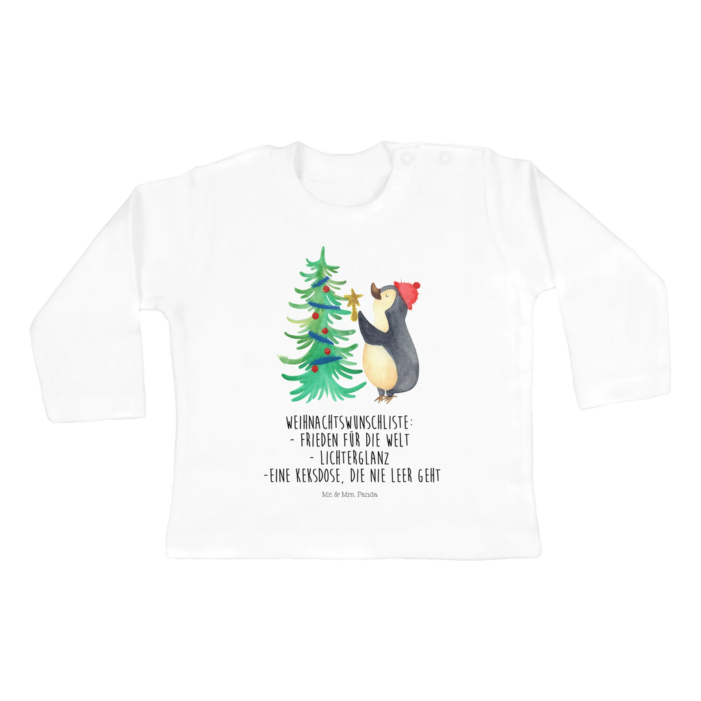Longsleeve dla niemowląt 12-18 miesięcy Pingwin choinka Kleidung, Langarm, Bio, Baby Shower, Heiligabend, Winter, Advent, Weihnachten, Nikolaus, Weihnachtsdeko, Wintermotiv, Pinguin