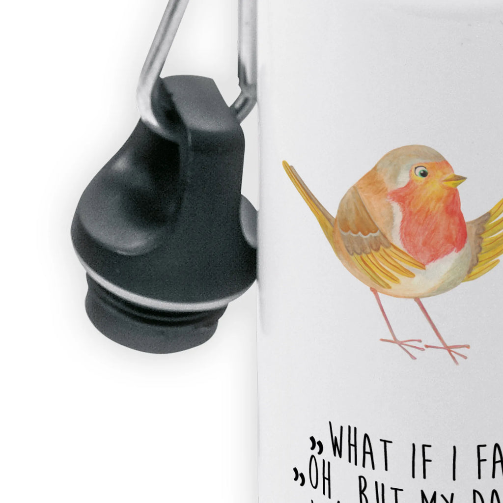 Kids drinks bottle robin feathers Primary school, Drinking bottle, Children's bottle, Children, Kids, Kindergarten bottle, Bottle, small animals, cute, funny, cute animal motives, hand drawn, small world, funny sayings, good mood, happy, gifts, gift ideas, special gifts, animal lover, card, slogan motivation, What if i fall, flying, slogan courage, bird, motivation pictures, motivation slogans, robin