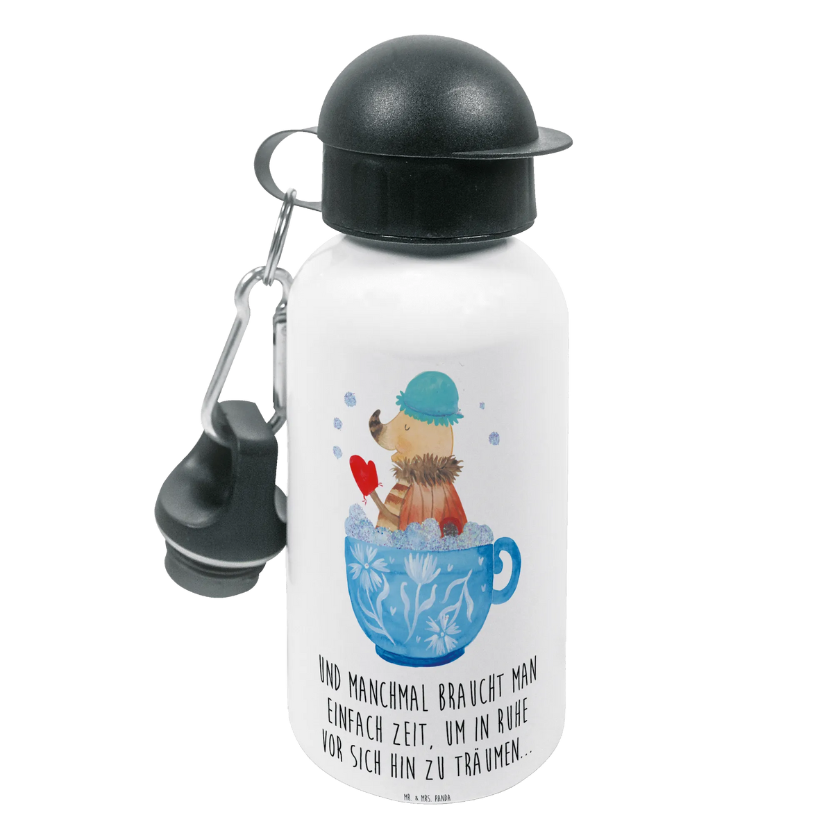 Kindertrinkflasche Motte Schaumbad