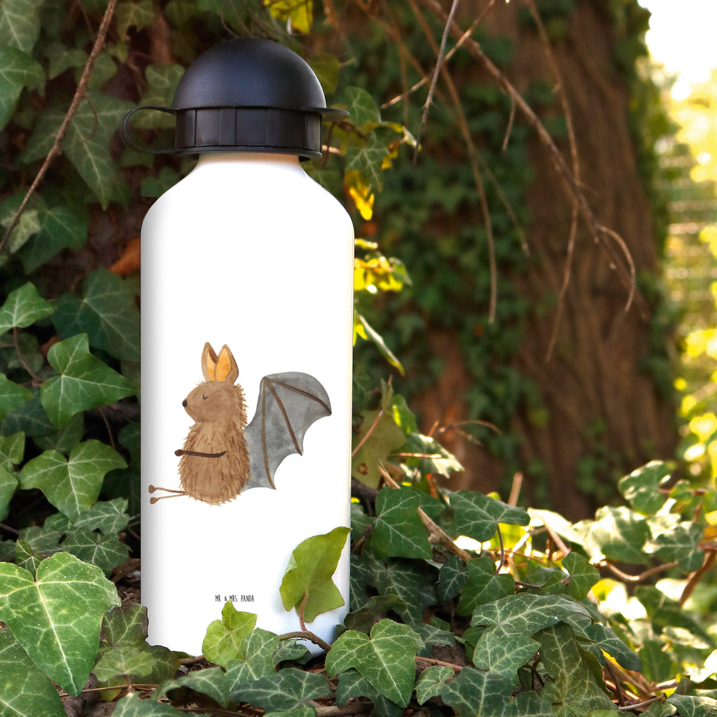 Dziecięca butelka do picia Nietoperz siedzenie Motywy zwierzęce, dobra energia, zabawne powiedzonka, zwierzęta