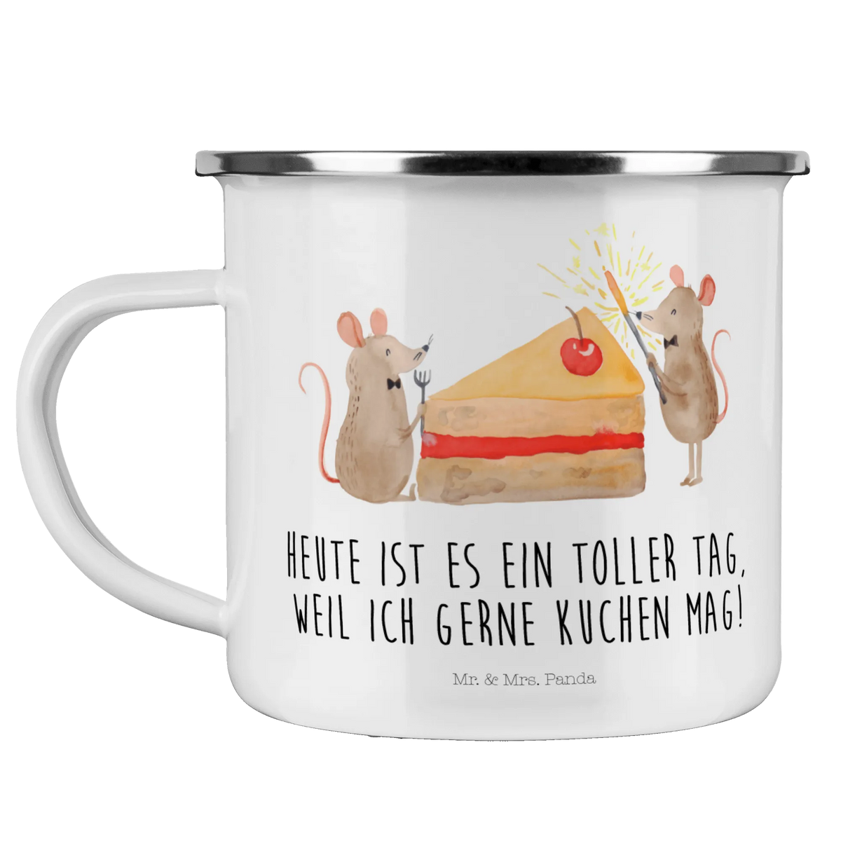 Camping Emaille Tasse Mäuse Kuchen blechbecher, Emaille Tasse, Campingtasse, emaillebecher, wanderbecher, Haferl, Outdoor Tasse, Blechtasse, Outdoor Becher, reisetasse, Teebecher, Reisebecher, Campingbecher, metallbecher, Emaille Becher, Emailletasse, Pott, Teetasse, Tasse Emaille, Kaffeepott, wandertasse, Motivtasse, becher emaille, outdoortasse, Geburtstagsgeschenk, Geschenk, Geburtstag, Mäuse, Glück, Party, Maus, Kuchen, Leben