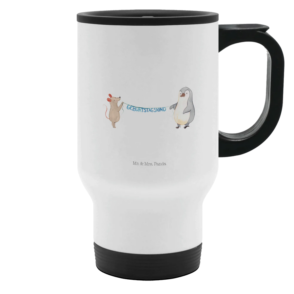 Insulated mug mouse penguin Birthday travel mug, To Go mug, travel coffee mug, Insulated mug, Coffee mug, Thermo cup, Thermo mug, Birthday, celebration, party, birthday party, friends, family, birthday wish, birthday present, birthday cards, 18th birthday, 30th birthday, 40th, 50th, 60th, 70th, 80th, 90th, 90th., gift ideas, gifts for girlfriend, boyfriend, mom, dad, brother, sister, congratulations, funny, sayings, 1 year, money gifts, guest gifts, gifts online, gift basket, special gifts, unusual gifts, extraordinary gifts, gift package, original gifts, gift items, special birthday gifts, Penguin, Birthday present, Happy Birthday, Present, Mouse, Birthday party