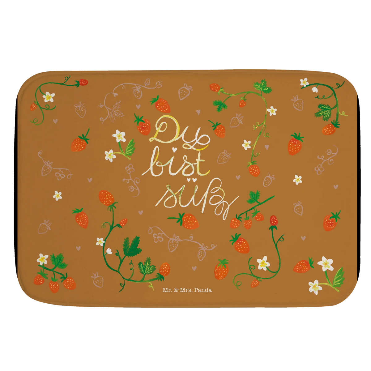 Bath mat strawberries Sweet Bath mat, Shower mat, Bath rug, non-slip, Nature, joy of life, love, sweet, strawberry, love saying, you are sweet, gift girlfriend, compliment, gift partner, love quote, anniversary, decoration