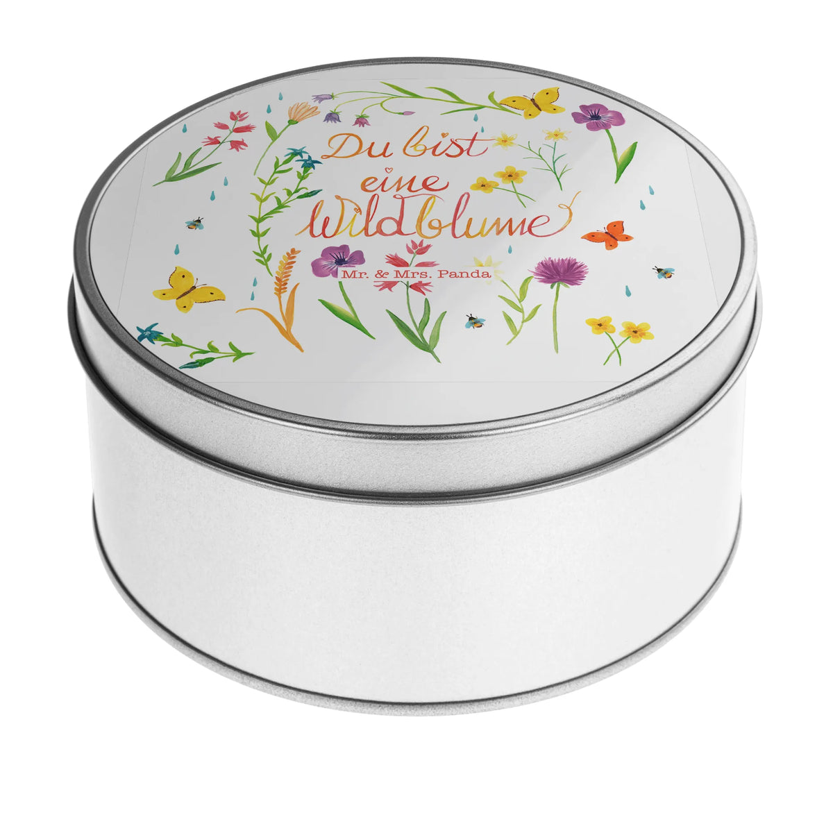 Round tin You are a wildflower Nature, joy of life, anniversary, wild flower, gift girlfriend, nature motif, flower motif, wedding anniversary, compliment, gift women