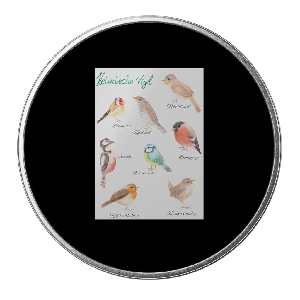 okrągła puszka z blachy Rodzime ptaki Dekoracje kwiatowe, dekoracje wiosenne, dekoracje letnie, dekoracja, pozytywna wiadomość, miłośnik natury, na zewnątrz, natura, przygoda