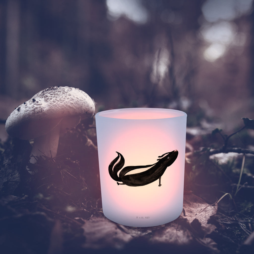 Lantern skunk yoga Wind light, glass tealight, tealight holder, Skunk, Namaste, Wild animal, Predator, Love, Stinky, Stinker, Yoga, Laugh, Live