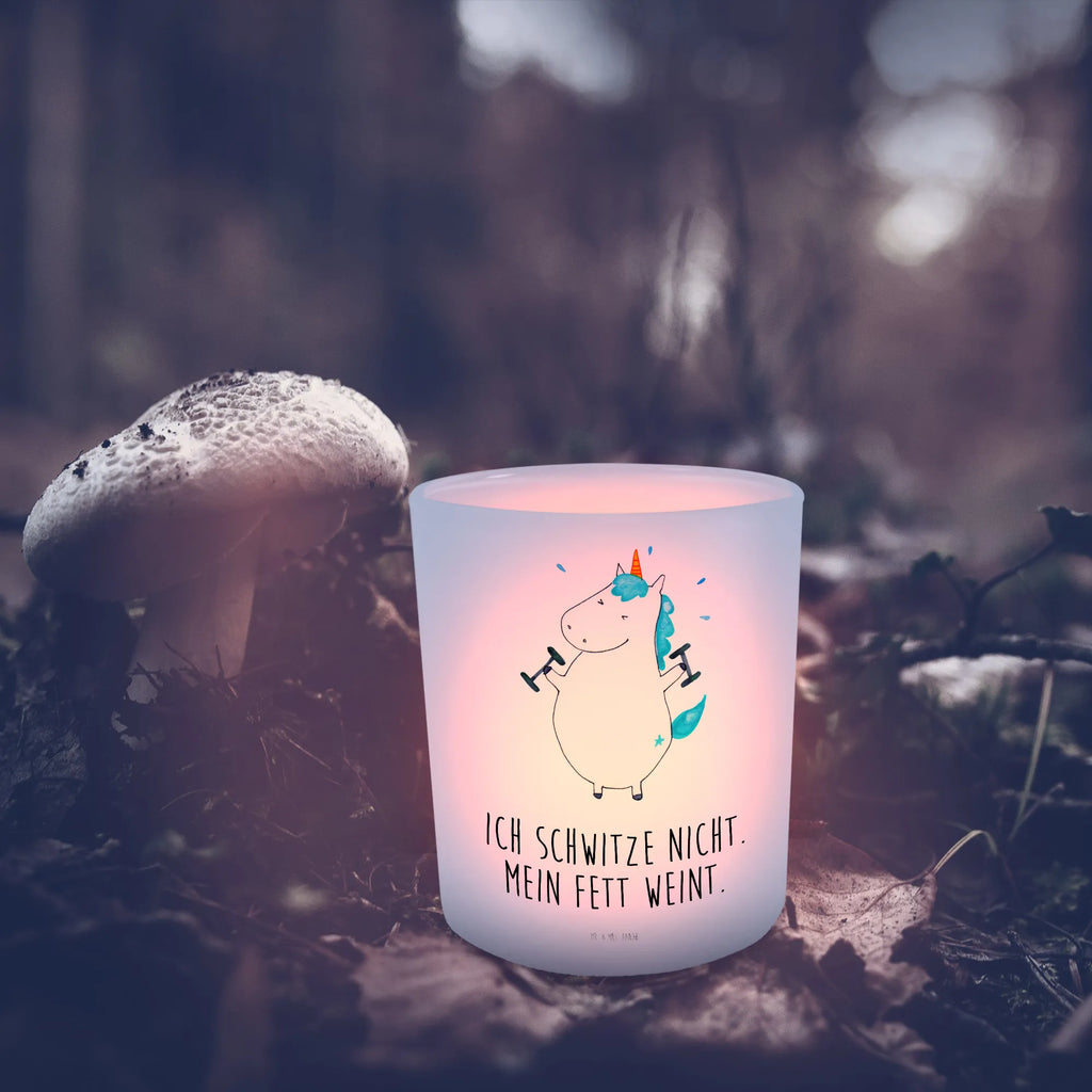 Lantern unicorn fitness tealight holder, glass tealight, Wind light, unicorn, unicorns, model, Dieting, Unicorn, English, Diet, Fitnessstudio, Unicorns, Sixpack, Fitness, Gym, Sports