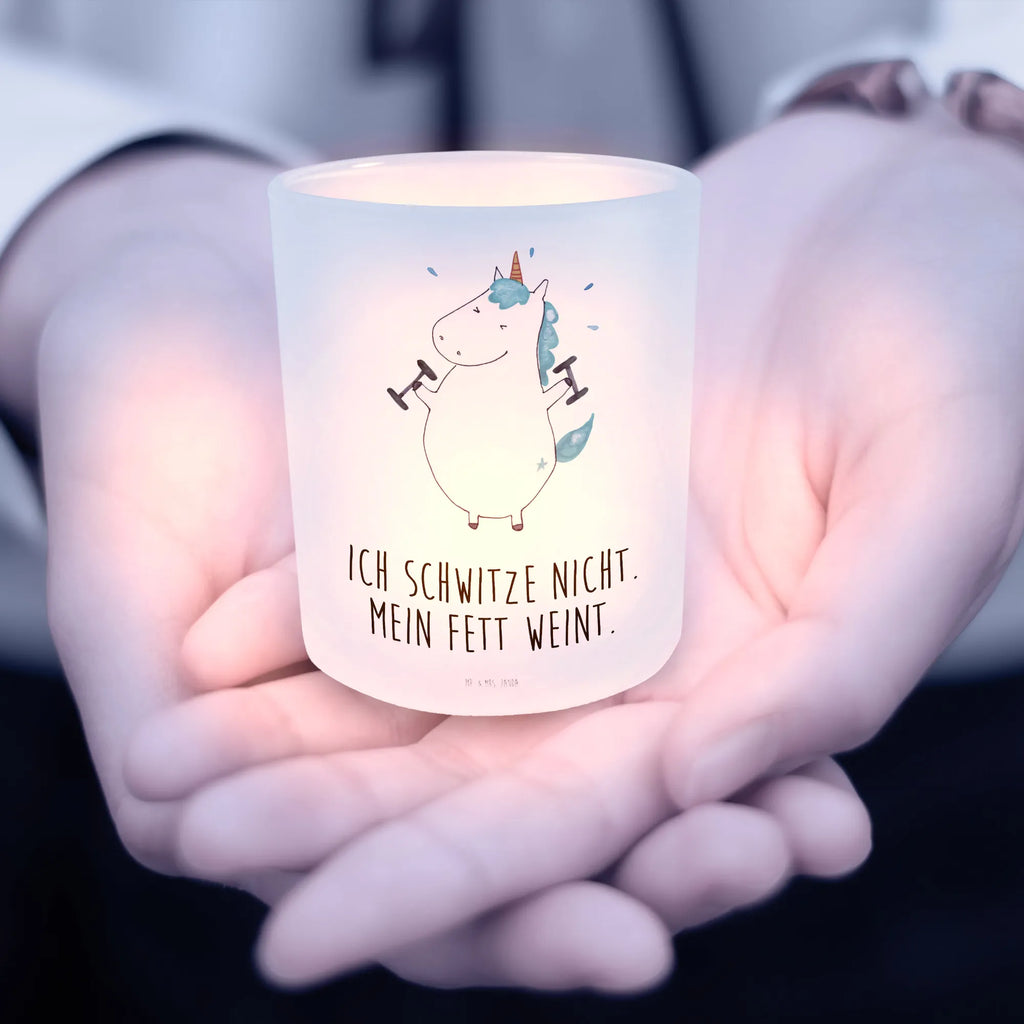 Lantern unicorn fitness tealight holder, glass tealight, Wind light, unicorn, unicorns, model, Dieting, Unicorn, English, Diet, Fitnessstudio, Unicorns, Sixpack, Fitness, Gym, Sports