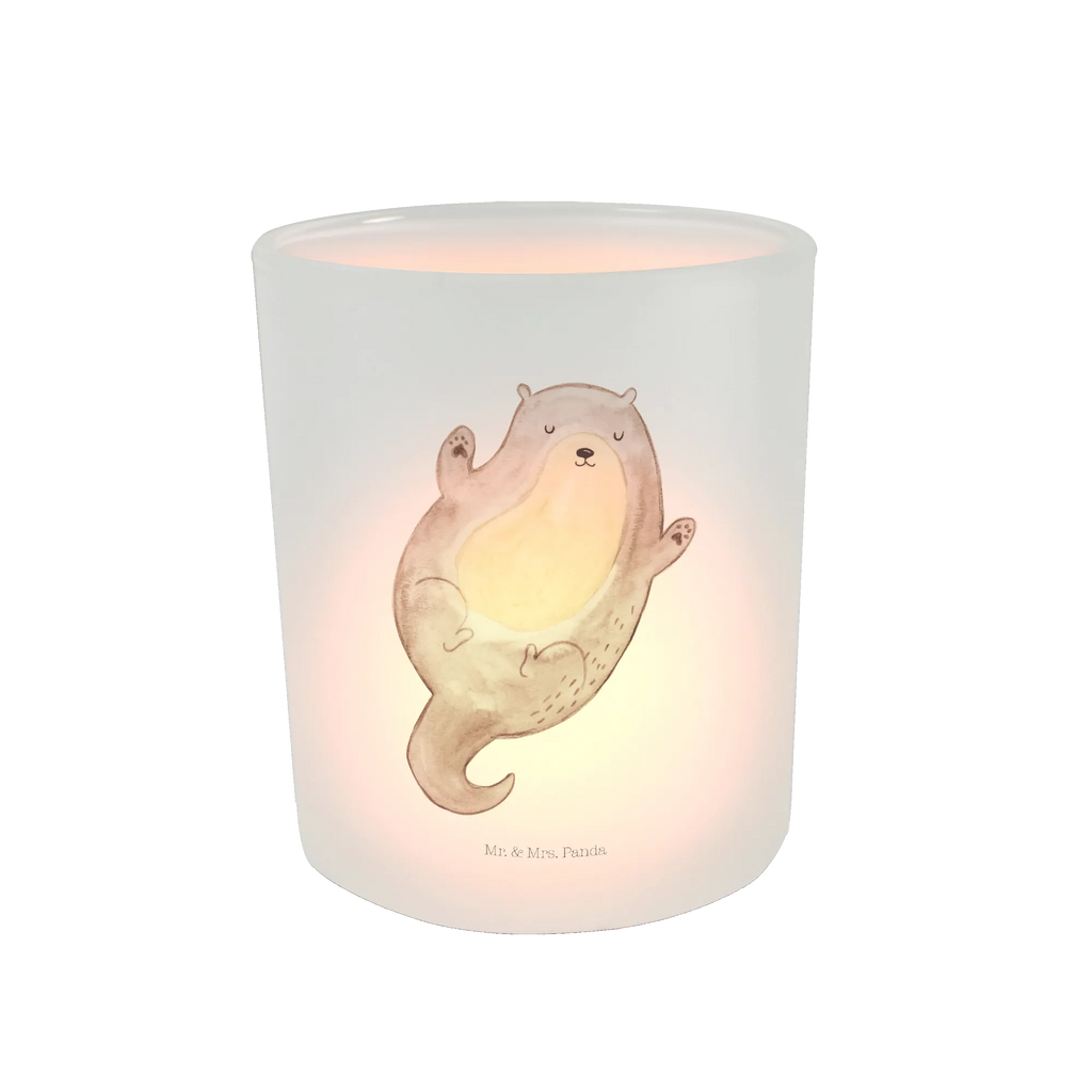 Lantern otter Embrace tealight holder, glass tealight, Wind light, otter, marten, sea otter, European otter, water mammal, aquatic animal, baby otter, predator, water, otter gifts, animal lover, gift ideas for animal lovers, animal, mammal, water animal, gifts for people in love, Otter Sea Otter Lake Otter